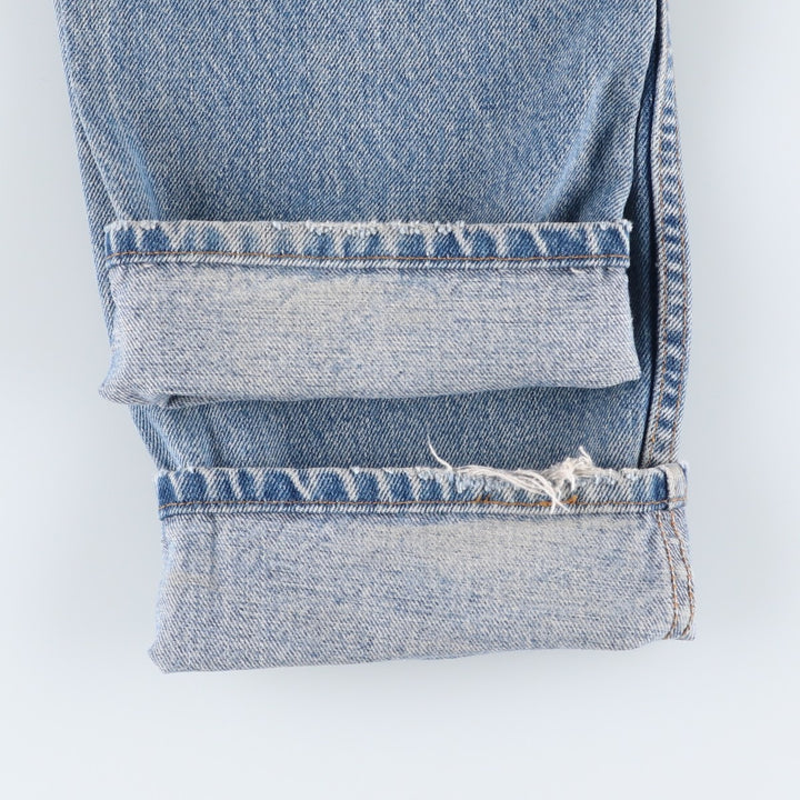 1990'S Levi's 00505-4891 Regular Fit Straight Leg Tapered Denim Pants, Made in USA, Men's Size W33 (approx.), Vintage cotton blue type Vintage Second Hand