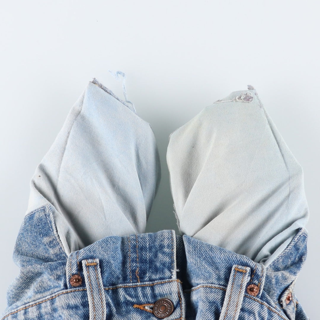 1990'S Levi's 00505-4891 Regular Fit Straight Leg Tapered Denim Pants, Made in USA, Men's Size W33 (approx.), Vintage cotton blue type Vintage Second Hand