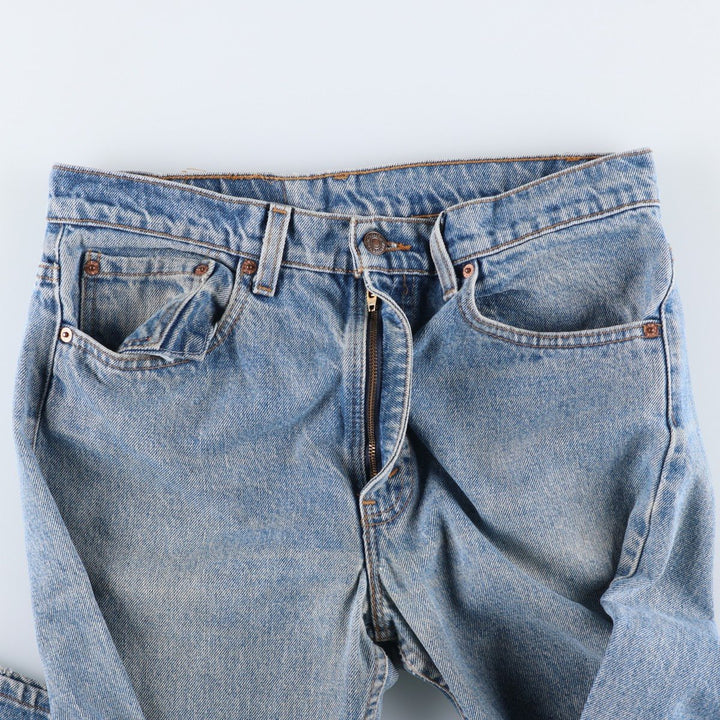 1990'S Levi's 00505-4891 Regular Fit Straight Leg Tapered Denim Pants, Made in USA, Men's Size W33 (approx.), Vintage cotton blue type Vintage Second Hand