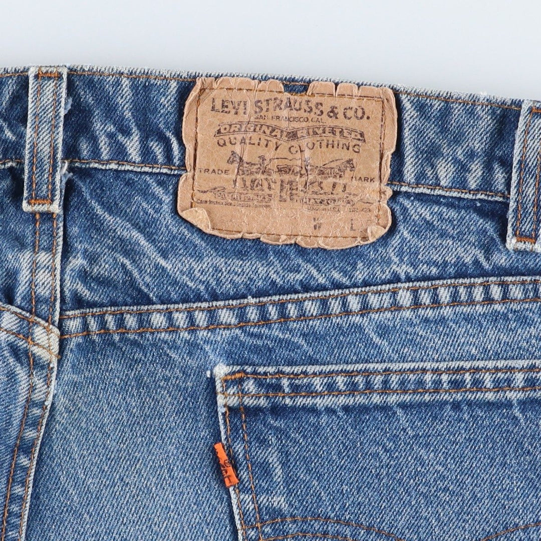 Levi's 40505-0215 Orange Tab Tapered Denim Pants, Made in USA, Men's W36 (approx.), Vintage. cotton blue type Vintage Second Hand