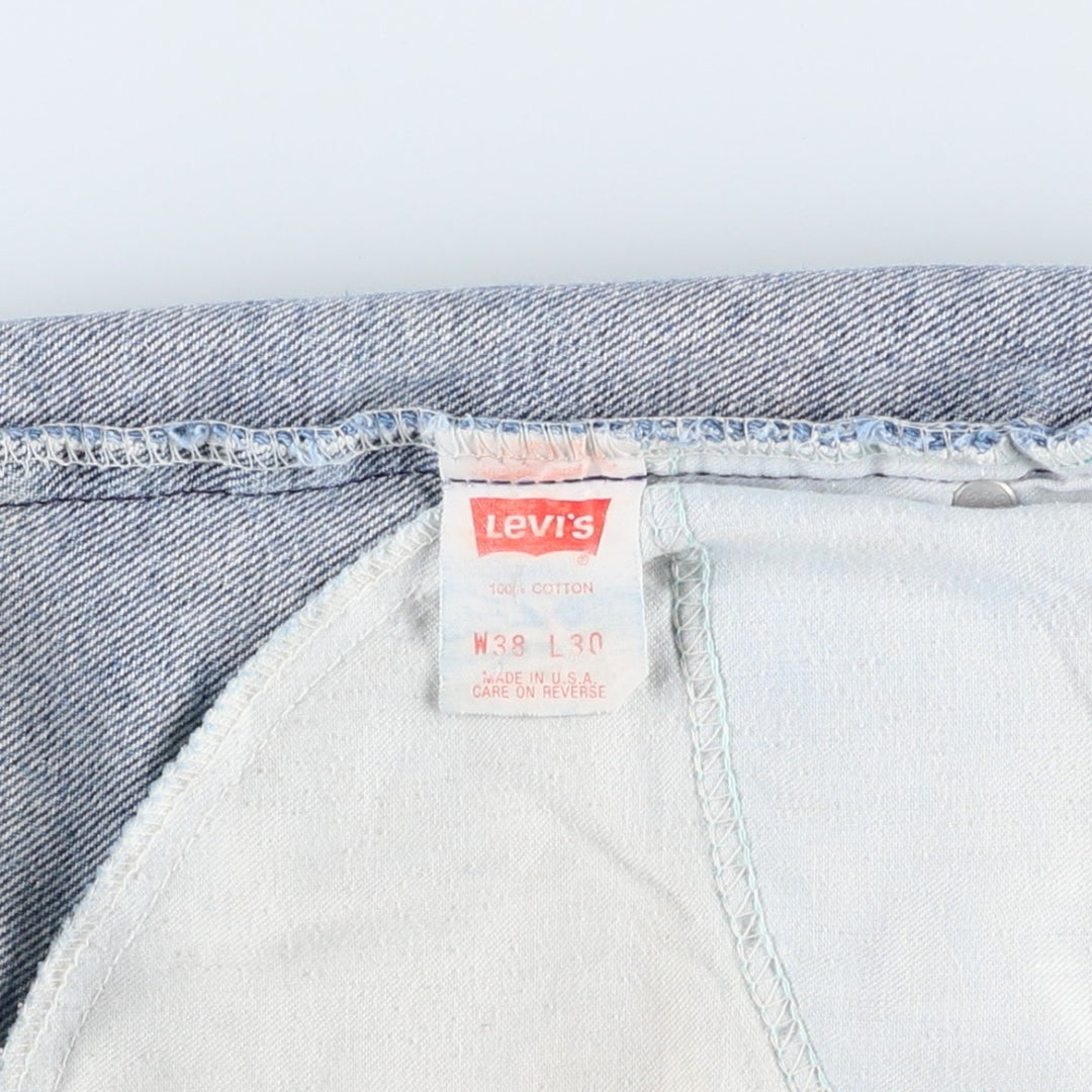 Levi's 40505-0215 Orange Tab Tapered Denim Pants, Made in USA, Men's W36 (approx.), Vintage. cotton blue type Vintage Second Hand