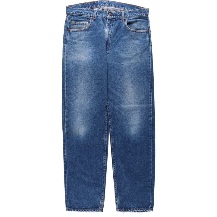 Vintage 1980'S Levi's 505-0217 tapered denim pants, made in the USA, men's size 36. cotton blue type Vintage Second Hand