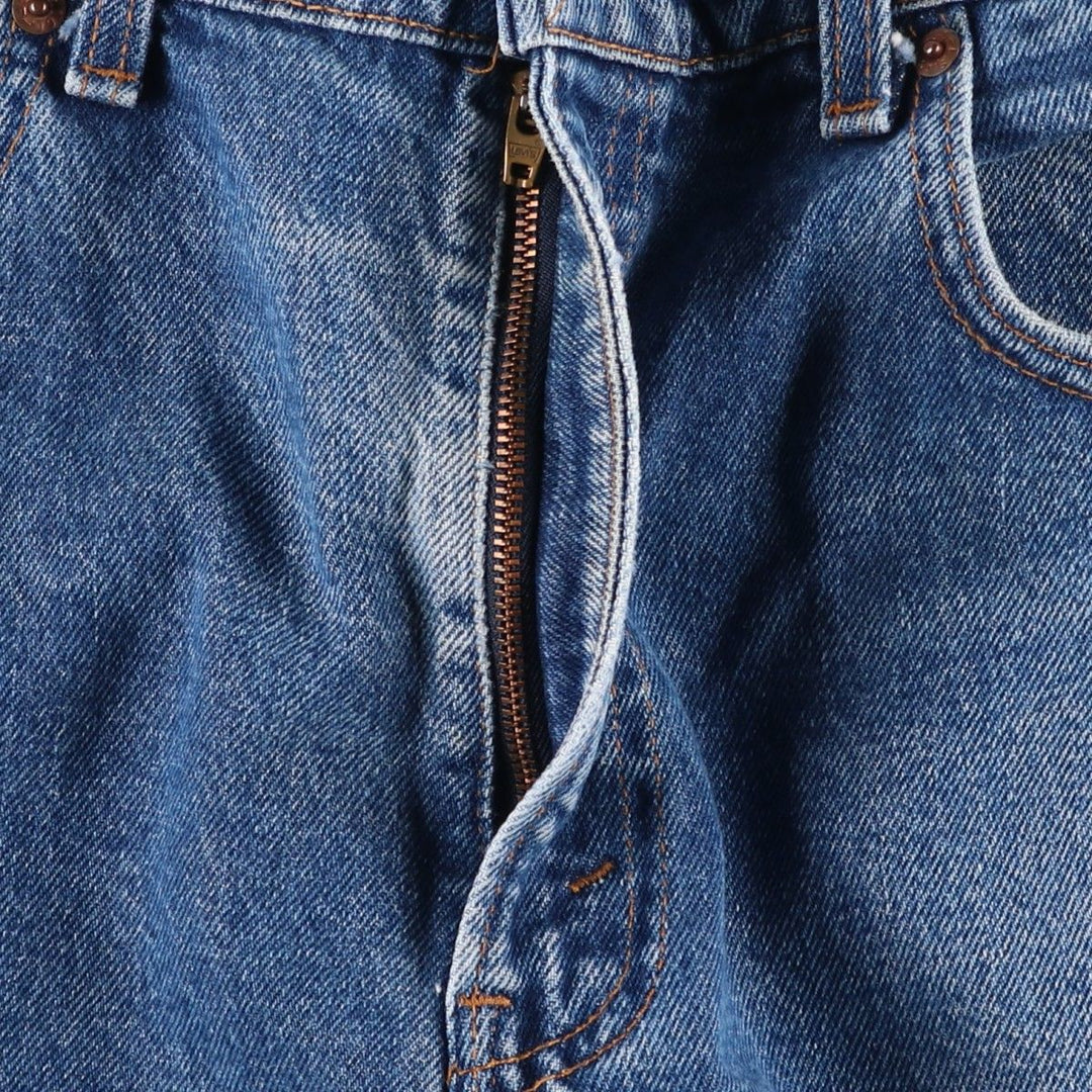 Vintage 1980'S Levi's 505-0217 tapered denim pants, made in the USA, men's size 36. cotton blue type Vintage Second Hand