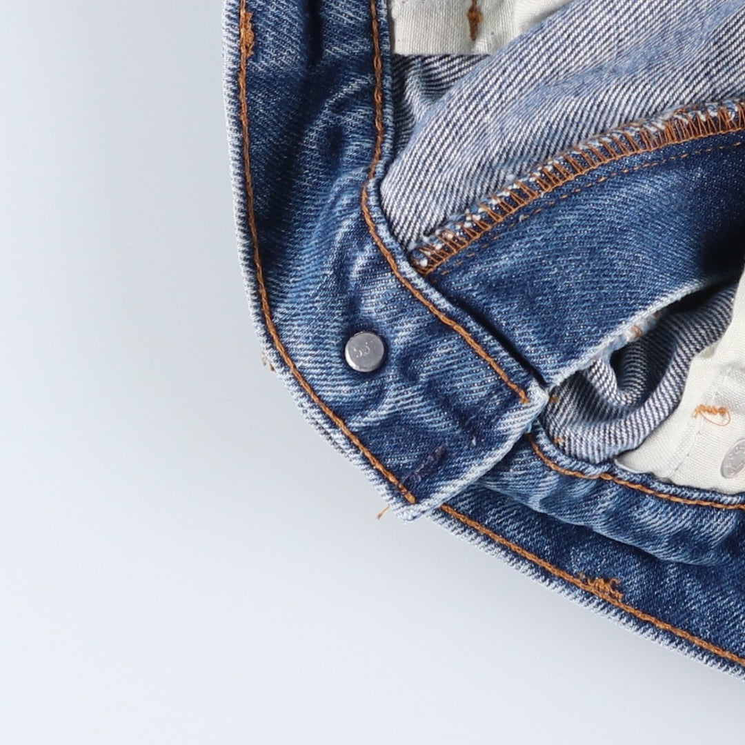 Vintage 1980'S Levi's 505-0217 tapered denim pants, made in the USA, men's size 36. cotton blue type Vintage Second Hand