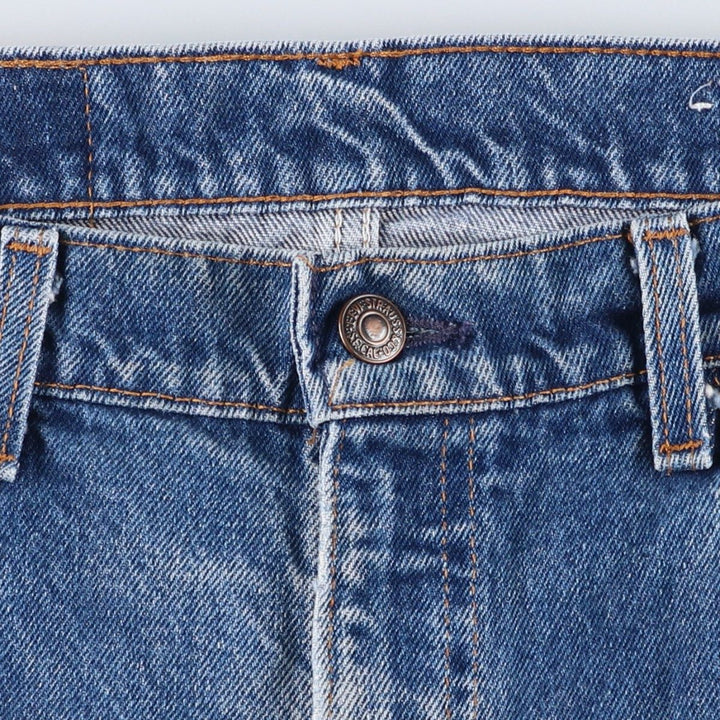 Vintage 1980'S Levi's 505-0217 tapered denim pants, made in the USA, men's size 36. cotton blue type Vintage Second Hand