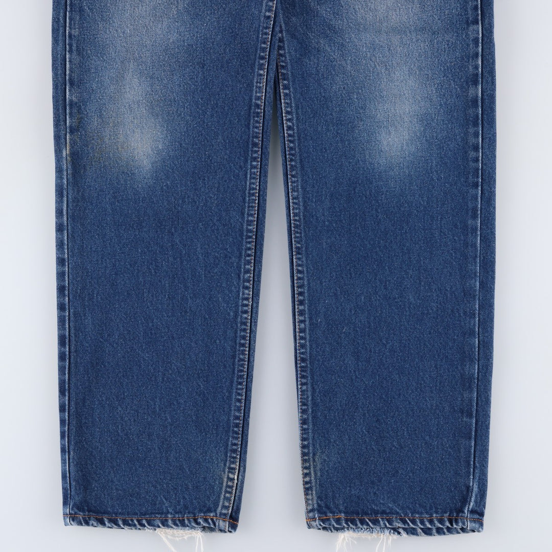 Vintage 1980'S Levi's 505-0217 tapered denim pants, made in the USA, men's size 36. cotton blue type Vintage Second Hand
