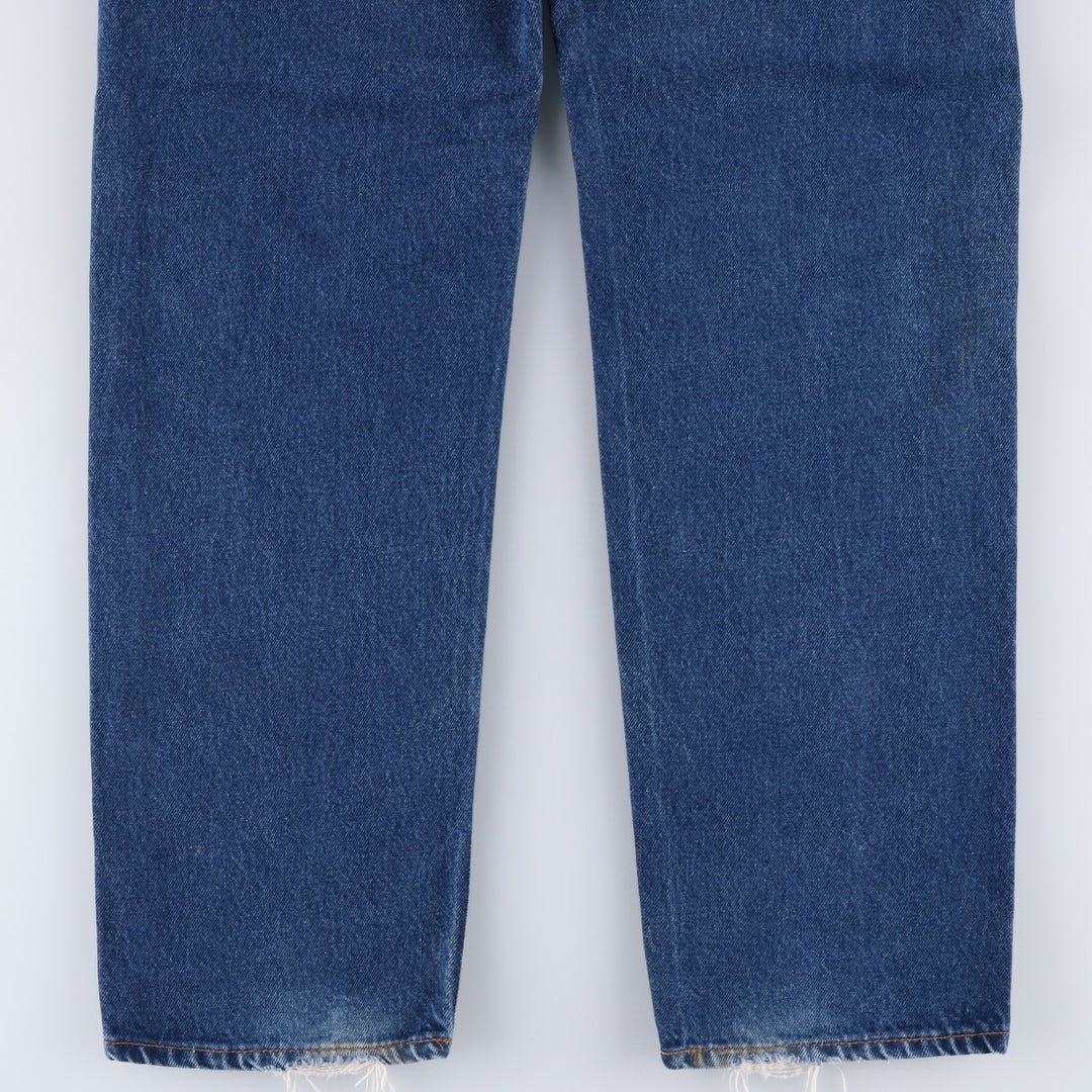 Vintage 1980'S Levi's 505-0217 tapered denim pants, made in the USA, men's size 36. cotton blue type Vintage Second Hand