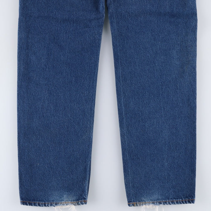 Vintage 1980'S Levi's 505-0217 tapered denim pants, made in the USA, men's size 36. cotton blue type Vintage Second Hand