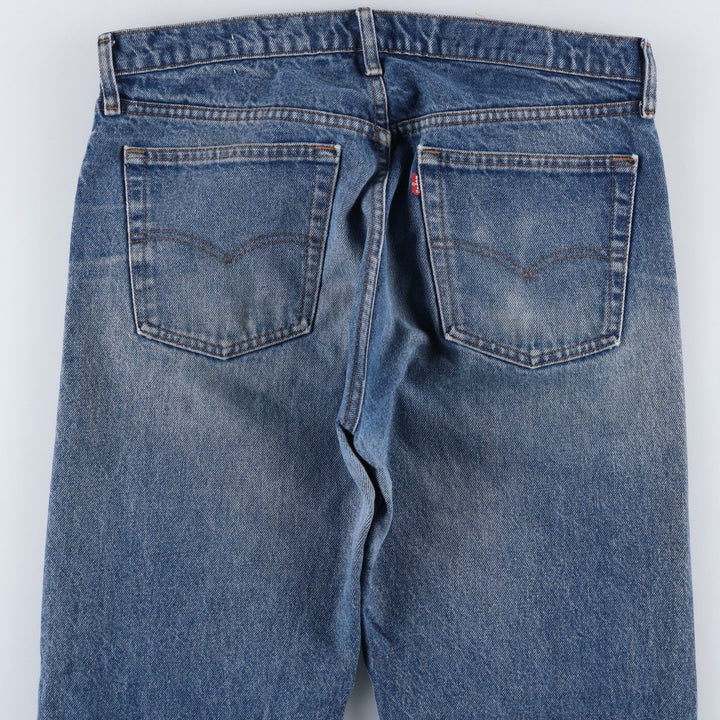 80'S Levi's 505-0216 Tapered Denim Pants for Men, W35, Vintage unclear blue type Vintage Second Hand