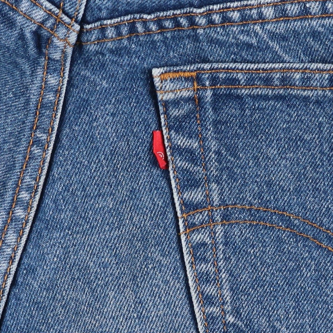 Levi's 505-0216 Tapered Denim Pants, Made in USA, Men's Size W30 (approx.), Vintage cotton blue type Vintage Second Hand