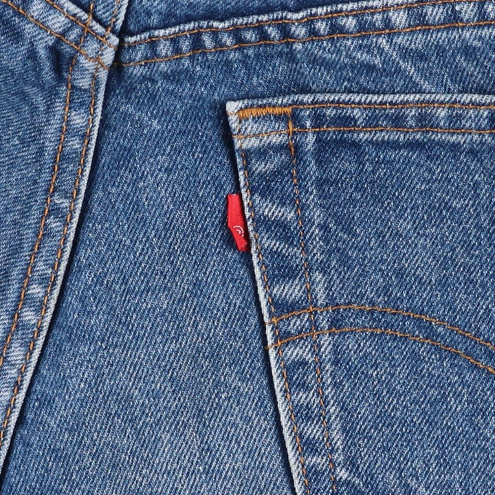 Levi's 505-0216 Tapered Denim Pants, Made in USA, Men's Size W30 (approx.), Vintage cotton blue type Vintage Second Hand