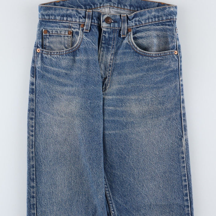 Levi's 505-0216 Tapered Denim Pants, Made in USA, Men's Size W30 (approx.), Vintage cotton blue type Vintage Second Hand