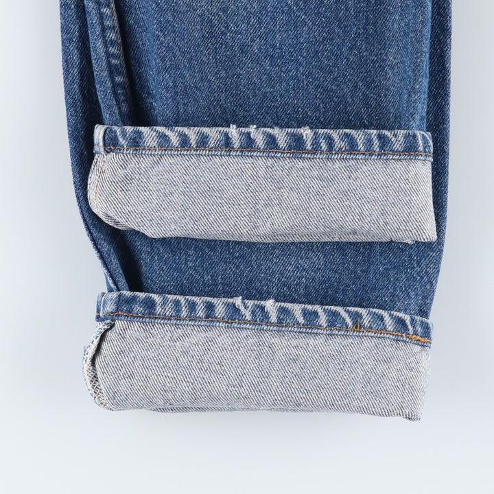 Levi's 505-0216 Tapered Denim Pants, Made in USA, Men's Size W30 (approx.), Vintage cotton blue type Vintage Second Hand