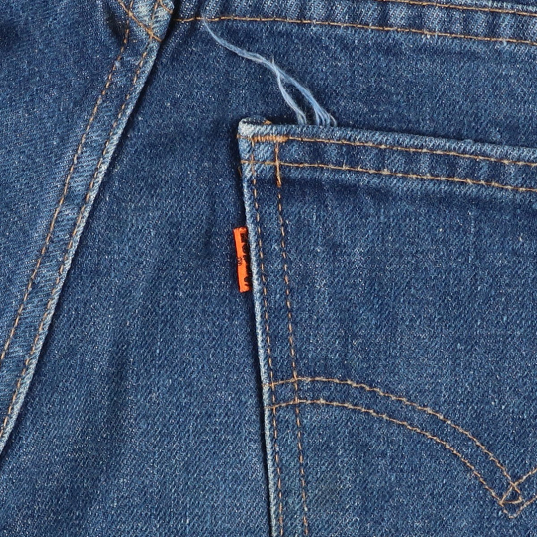 Levi's 20505-0217 Orange Tab Tapered Denim Pants, Men's W32 (approx.), Vintage unclear blue type Vintage Second Hand