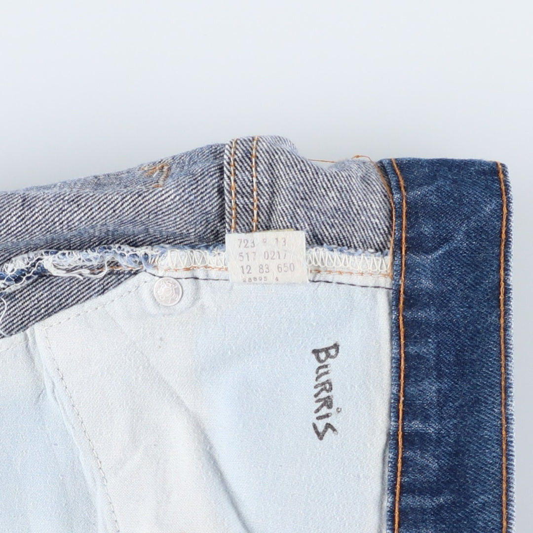 1980'S Levi's 517-0217 Bootcut Denim Pants, Men's Size W30 (approx.), Vintage unclear blue type Vintage Second Hand