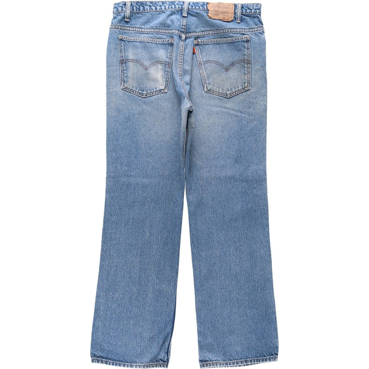 80'S Levi's 20517-0217 Orange Tab Bootcut Denim Pants Made in USA Men's W35 Vintage cotton blue type Vintage Second Hand