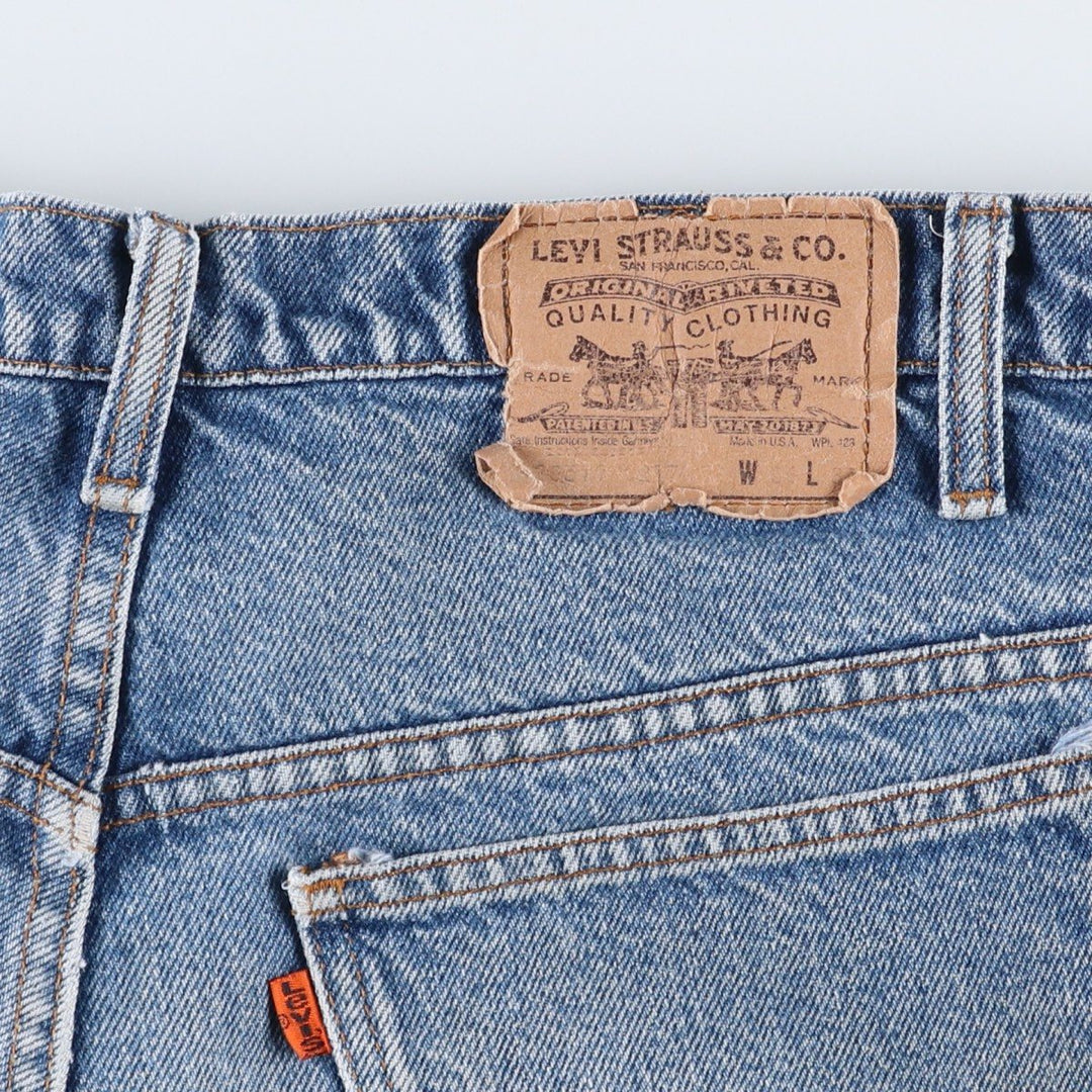80'S Levi's 20517-0217 Orange Tab Bootcut Denim Pants Made in USA Men's W35 Vintage cotton blue type Vintage Second Hand