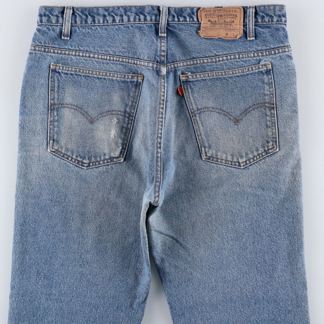 80'S Levi's 20517-0217 Orange Tab Bootcut Denim Pants Made in USA Men's W35 Vintage cotton blue type Vintage Second Hand