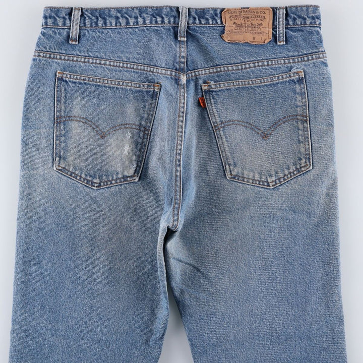80'S Levi's 20517-0217 Orange Tab Bootcut Denim Pants Made in USA Men's W35 Vintage cotton blue type Vintage Second Hand