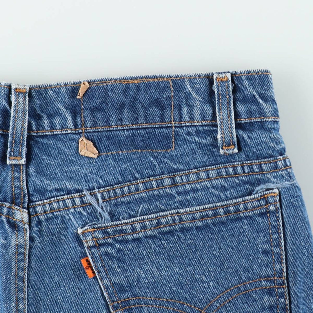 1990'S Levi's 20517-0217 Orange Tab Bootcut Denim Pants, Men's Size W32 (approx.), Vintage unclear blue type Vintage Second Hand