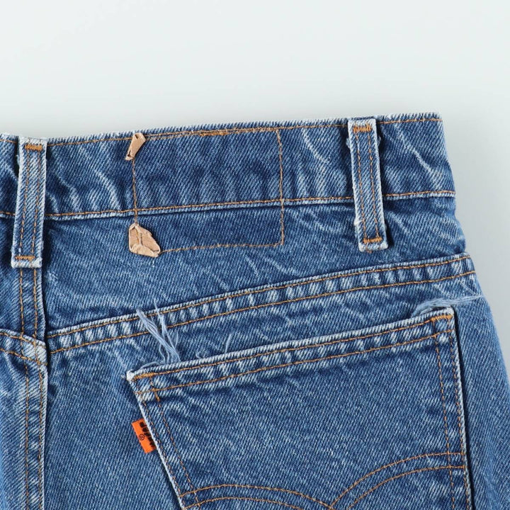 1990'S Levi's 20517-0217 Orange Tab Bootcut Denim Pants, Men's Size W32 (approx.), Vintage unclear blue type Vintage Second Hand