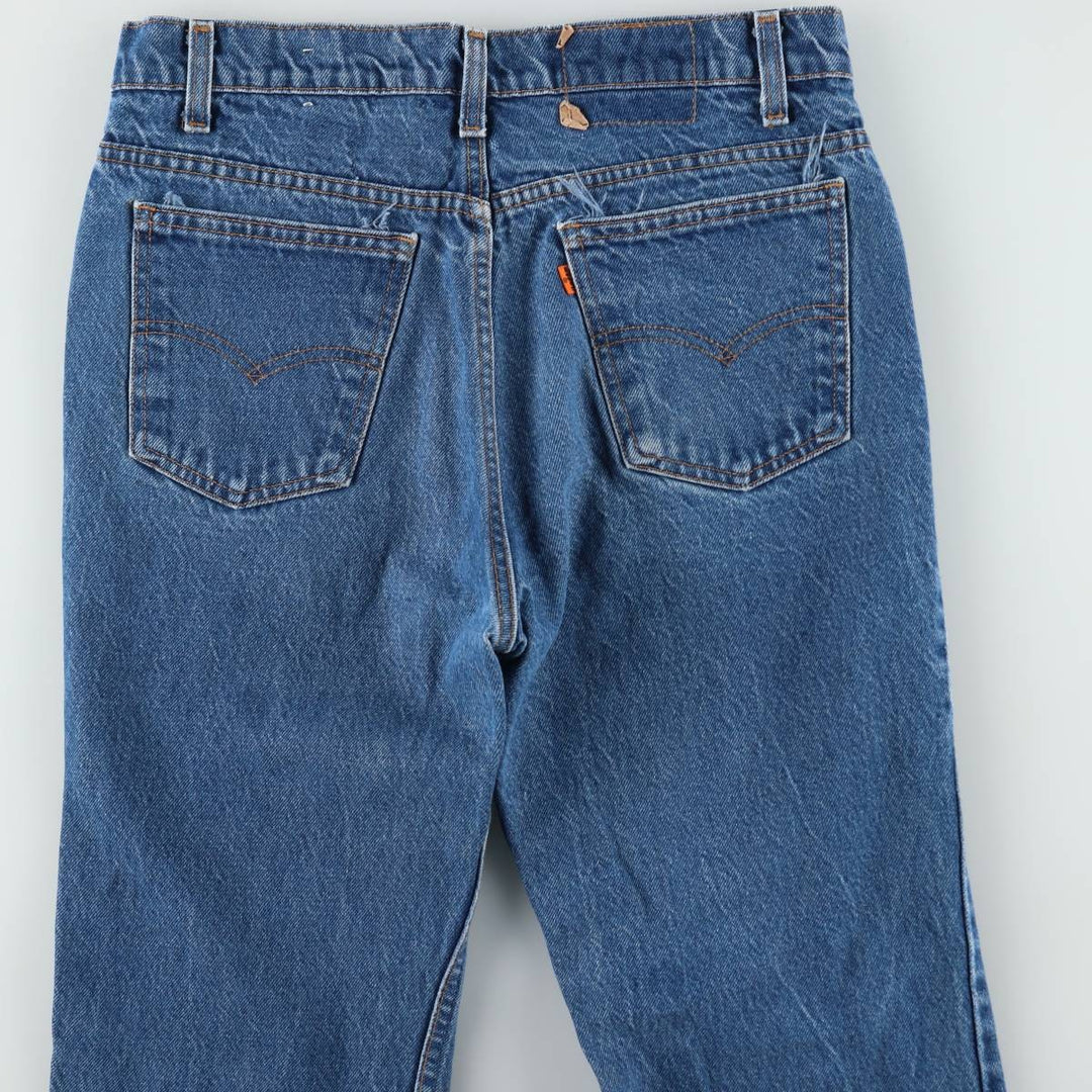 1990'S Levi's 20517-0217 Orange Tab Bootcut Denim Pants, Men's Size W32 (approx.), Vintage unclear blue type Vintage Second Hand