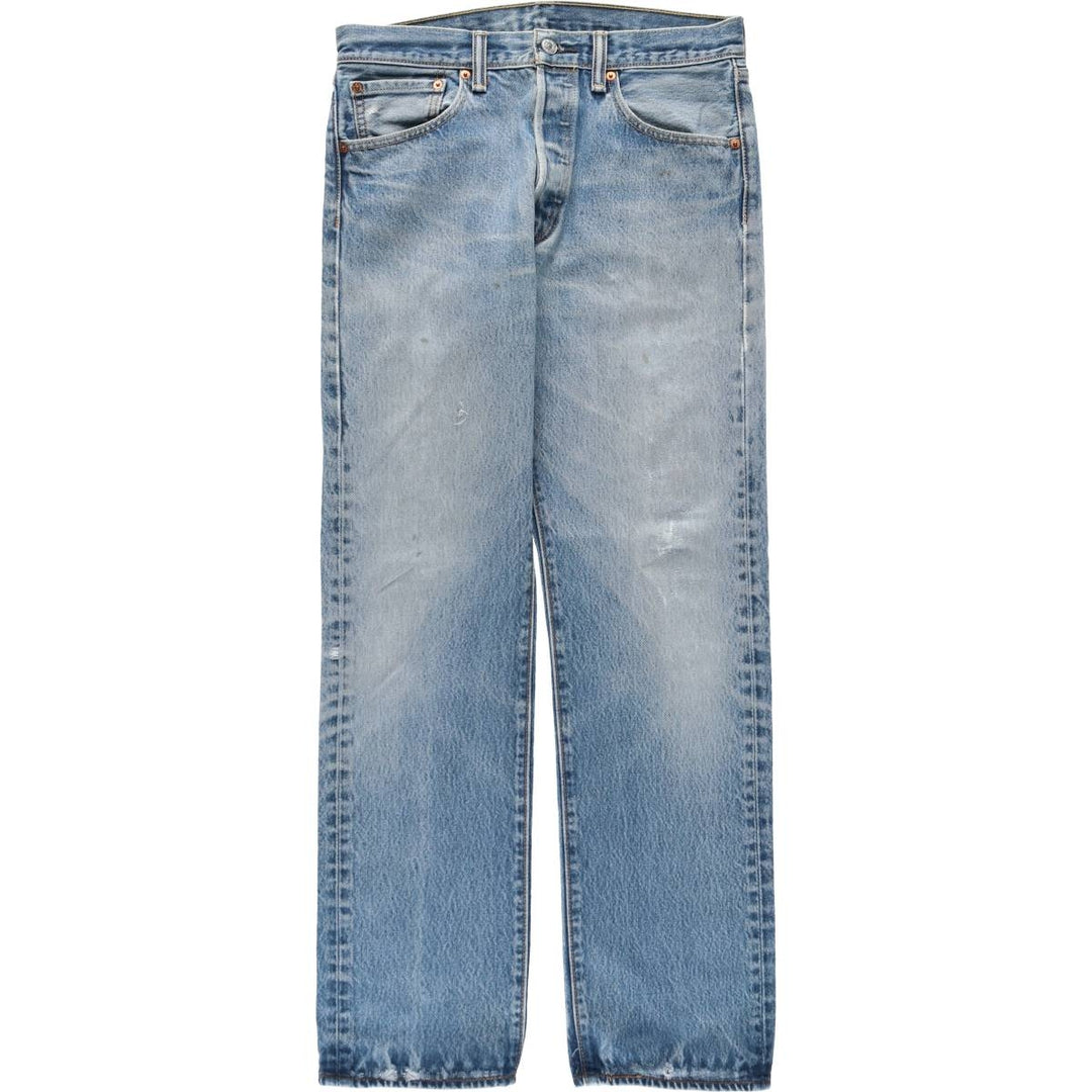 Levi's 501 straight denim pants for men, size W32 cotton blue type Vintage Second Hand
