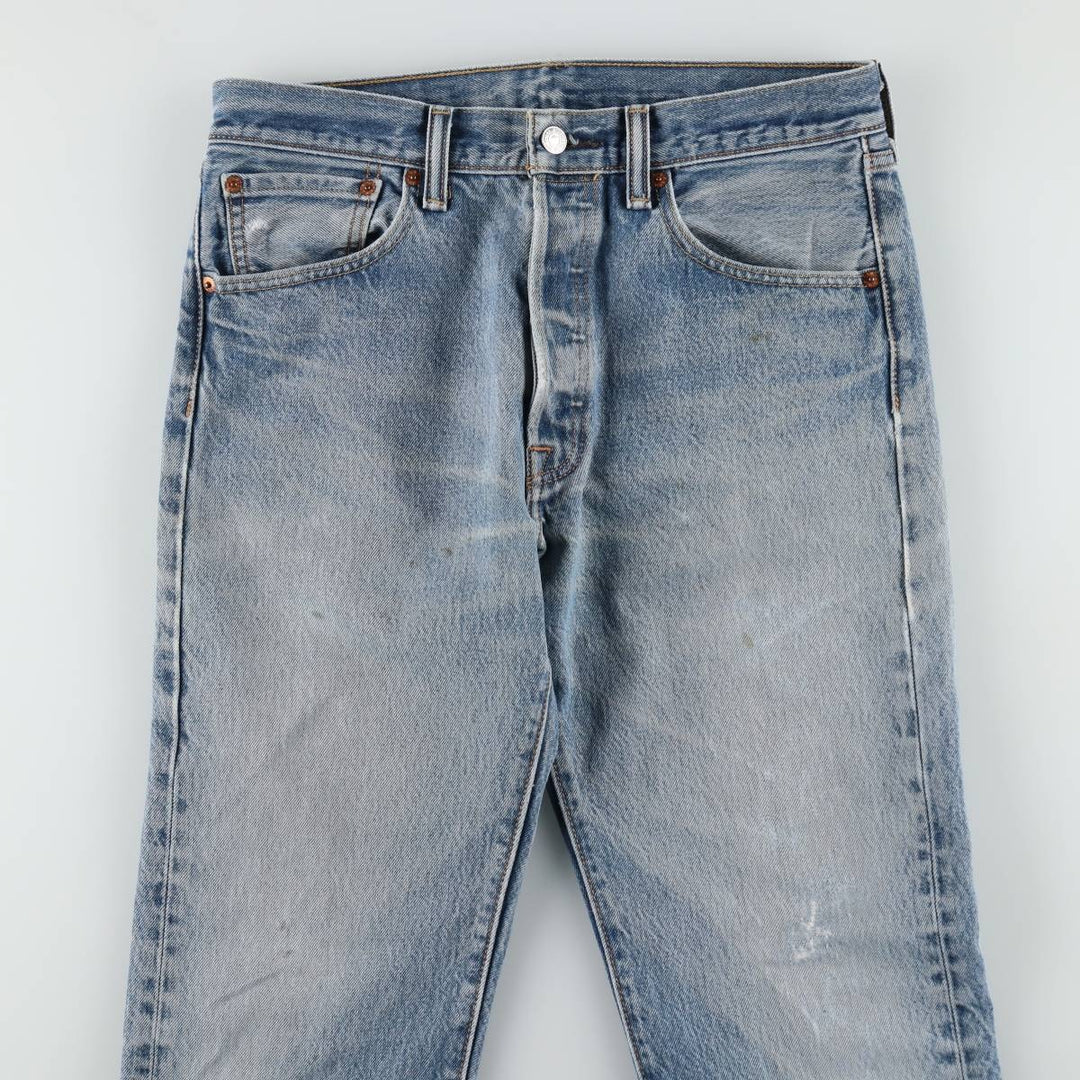 Levi's 501 straight denim pants for men, size W32 cotton blue type Vintage Second Hand