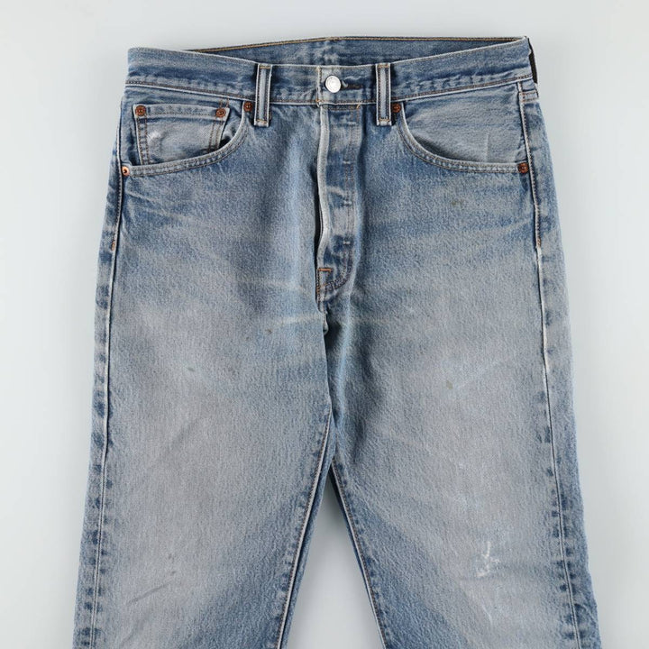 Levi's 501 straight denim pants for men, size W32 cotton blue type Vintage Second Hand