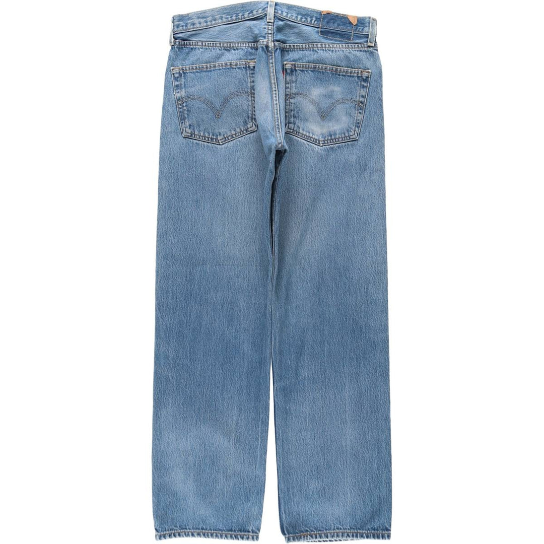 Levi's 501-0000 Straight Denim Pants, Men's Size W34 (approx.) cotton blue type Vintage Second Hand