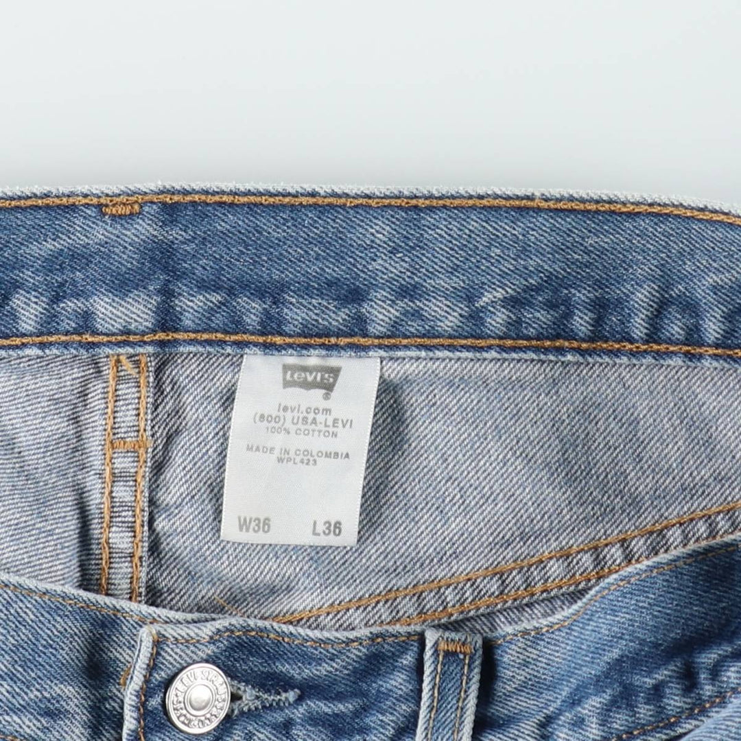 Levi's 501-0000 Straight Denim Pants, Men's Size W34 (approx.) cotton blue type Vintage Second Hand