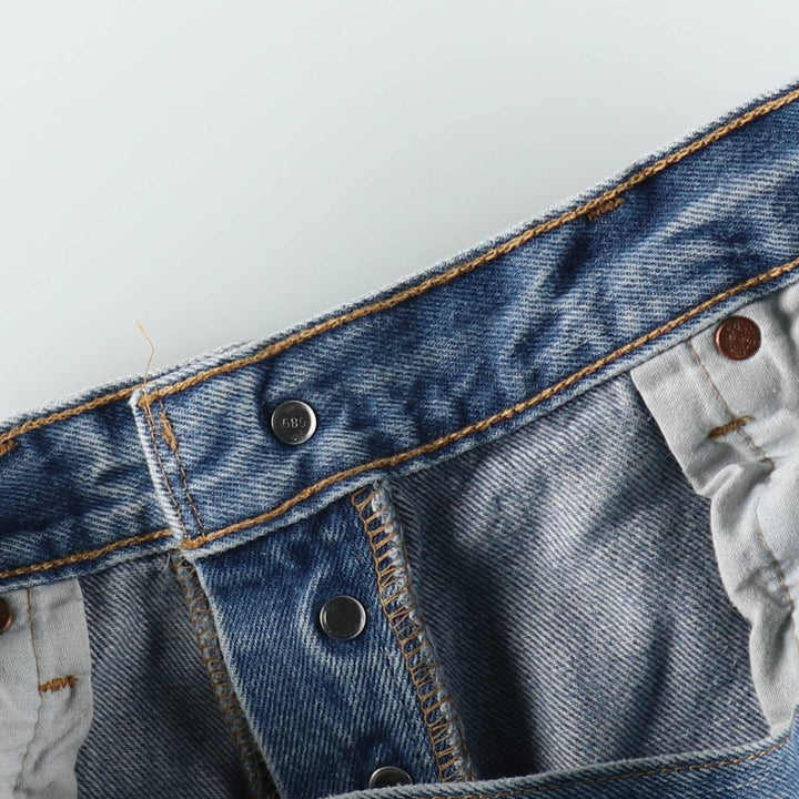 Levi's 501-0000 Straight Denim Pants, Men's Size W34 (approx.) cotton blue type Vintage Second Hand