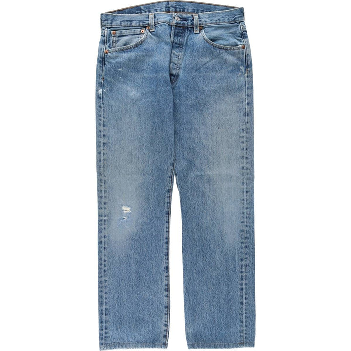 Levi's 501 straight denim pants for men, size W33 cotton blue type Vintage Second Hand