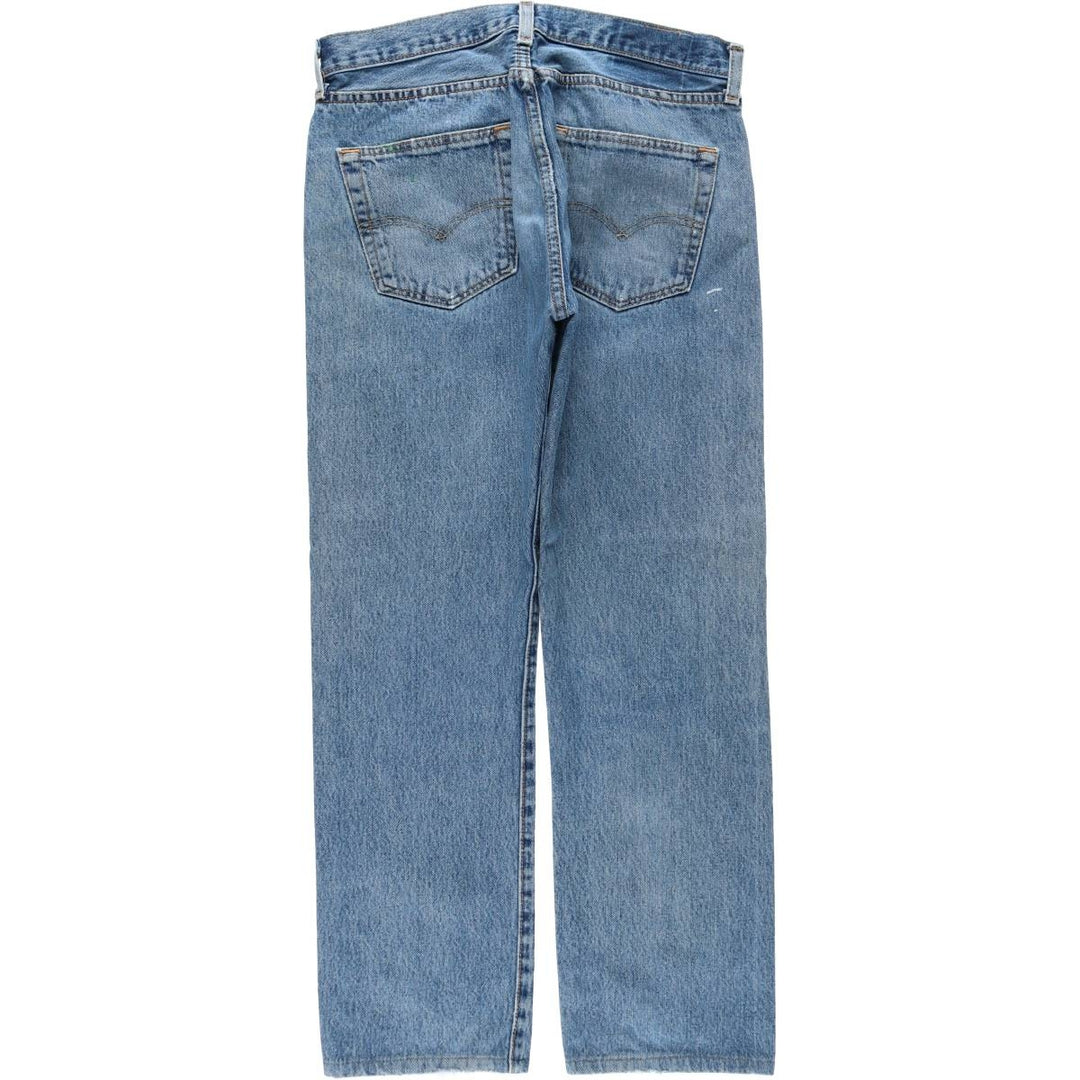 Levi's 501 straight denim pants for men, size W33 cotton blue type Vintage Second Hand