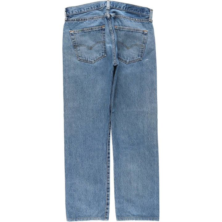 Levi's 501 straight denim pants for men, size W33 cotton blue type Vintage Second Hand