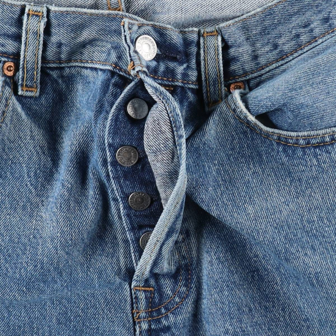 Levi's 501 straight denim pants for men, size W33 cotton blue type Vintage Second Hand