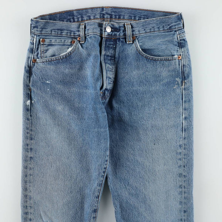 Levi's 501 straight denim pants for men, size W33 cotton blue type Vintage Second Hand