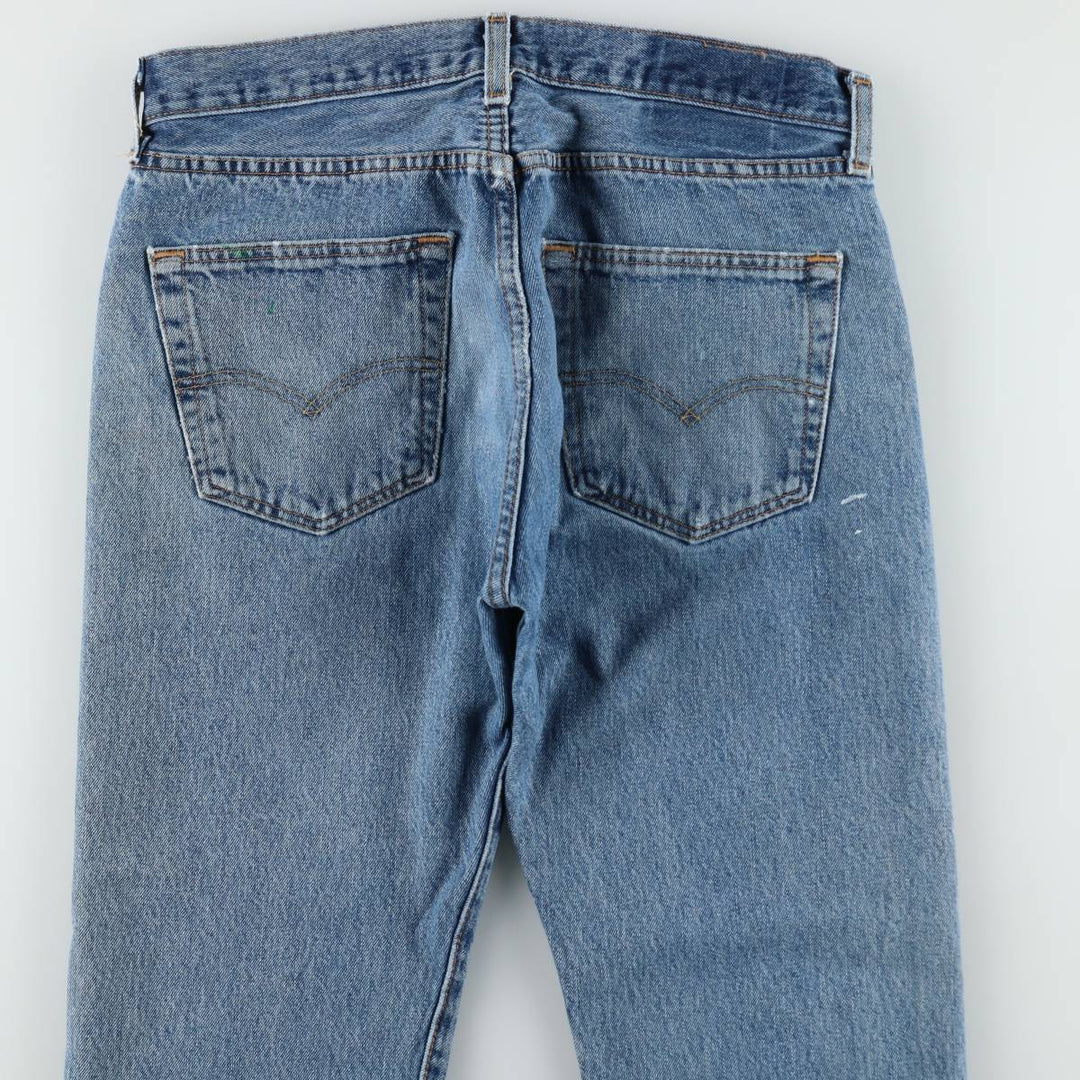 Levi's 501 straight denim pants for men, size W33 cotton blue type Vintage Second Hand