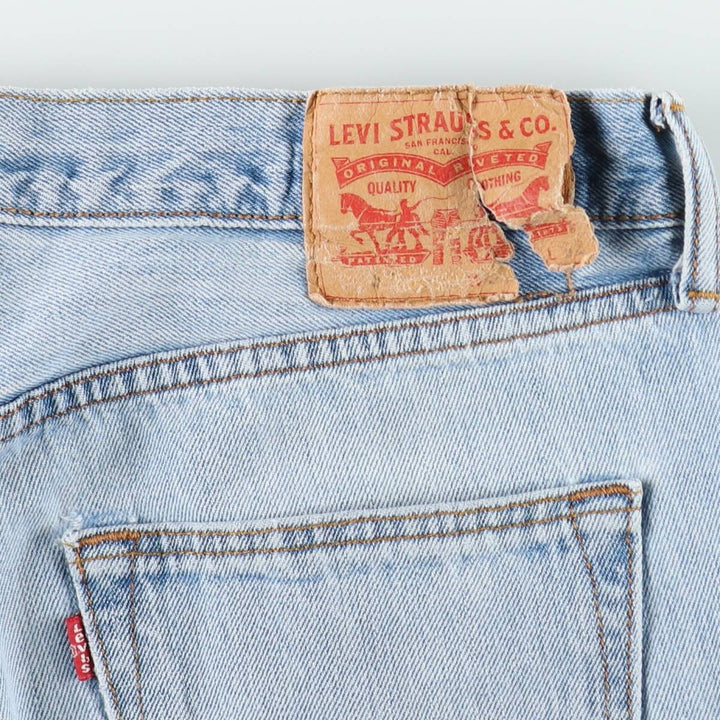 Levi's 501 straight denim pants for men, size W34 cotton blue type Vintage Second Hand