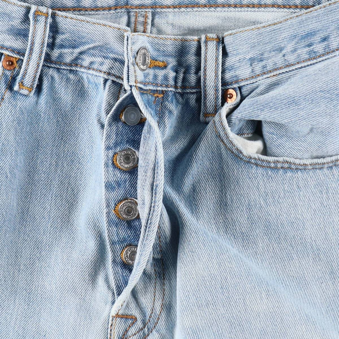 Levi's 501 straight denim pants for men, size W34 cotton blue type Vintage Second Hand