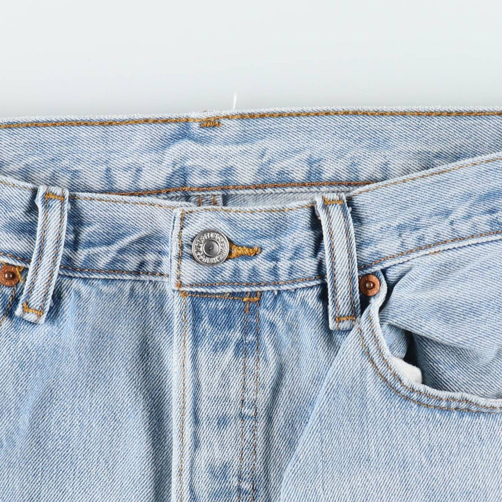 Levi's 501 straight denim pants for men, size W34 cotton blue type Vintage Second Hand
