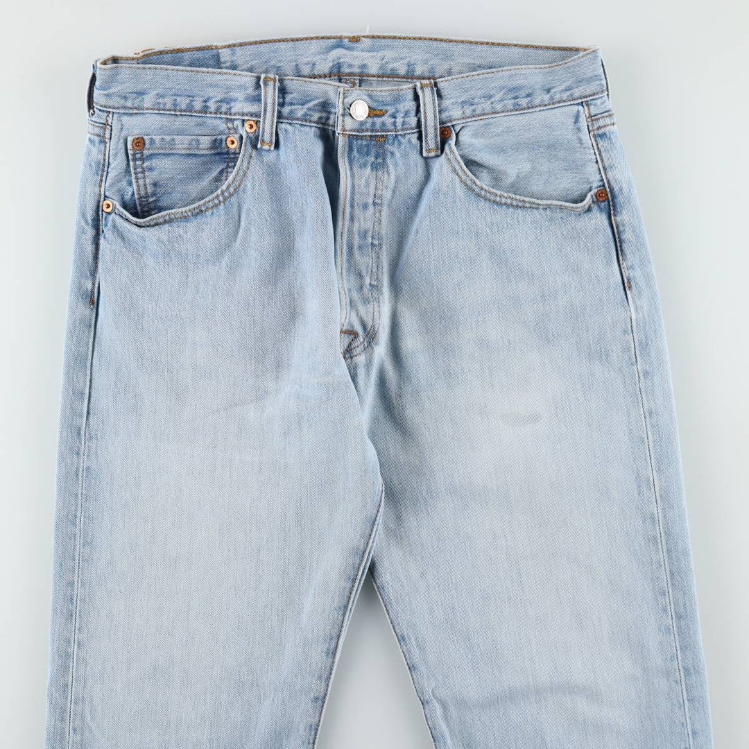 Levi's 501 straight denim pants for men, size W34 cotton blue type Vintage Second Hand
