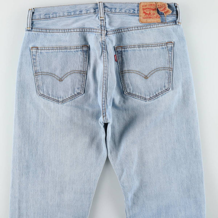 Levi's 501 straight denim pants for men, size W34 cotton blue type Vintage Second Hand