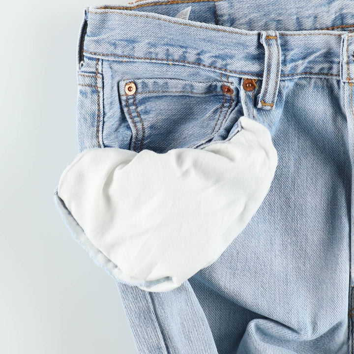 Levi's 501 straight denim pants for men, size W34 cotton blue type Vintage Second Hand