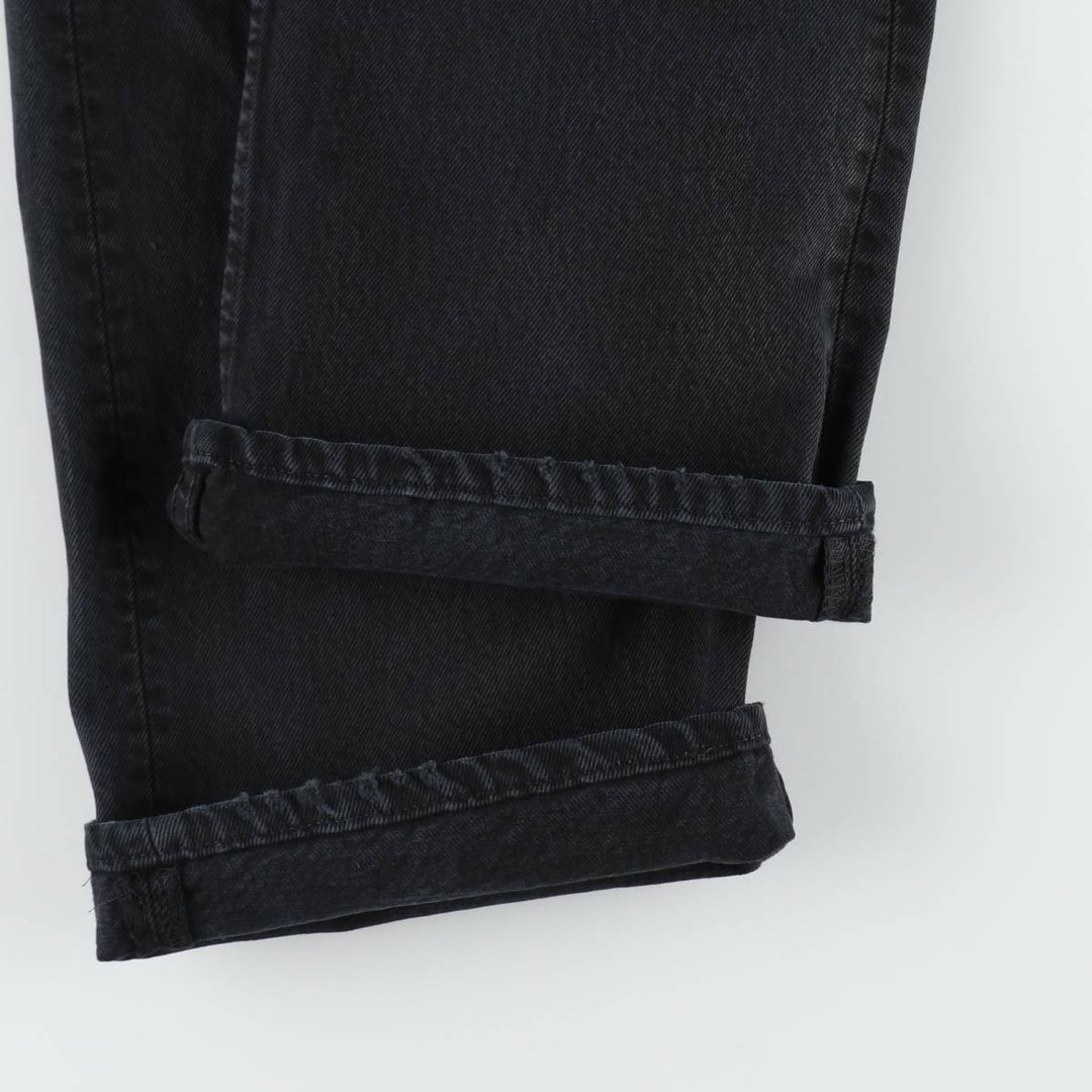 Levi's 501 0165 Euro Model Black Denim Straight Leg Jeans, Made in Spain, Men's Size W30 (approx.) cotton black type Vintage Second Hand