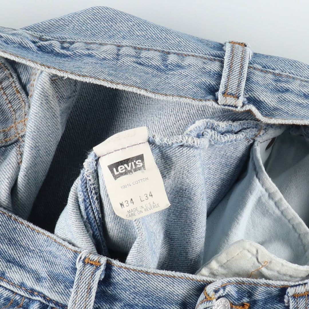 90'S Levi's 501-0191 Straight Denim Pants Made in USA Men's W32 Vintage cotton blue type Vintage Second Hand