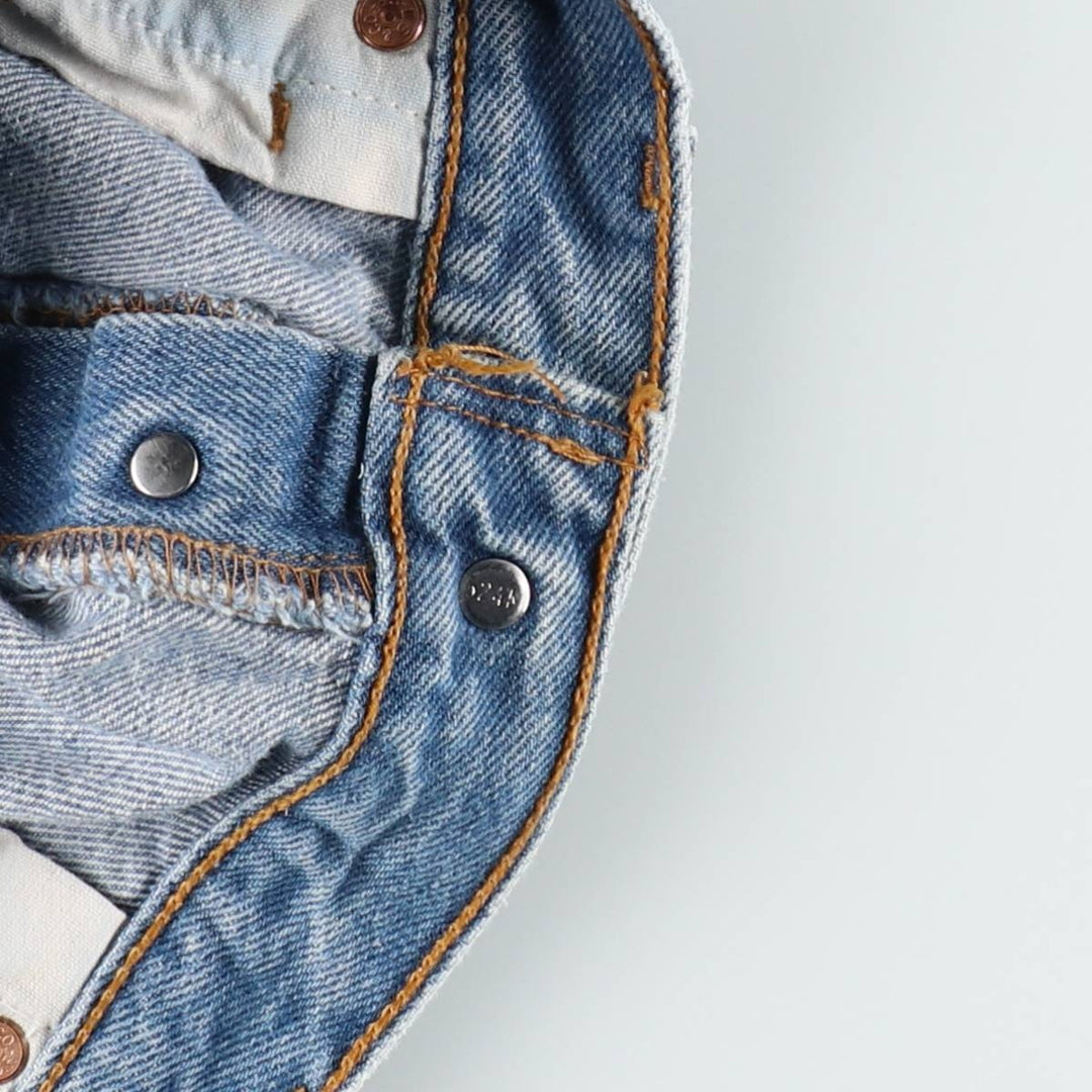 1990'S Levi's 501-0000 Painted Straight Denim Pants, Made in USA, Men's Size W34 (approx.), Vintage cotton blue type Vintage Second Hand