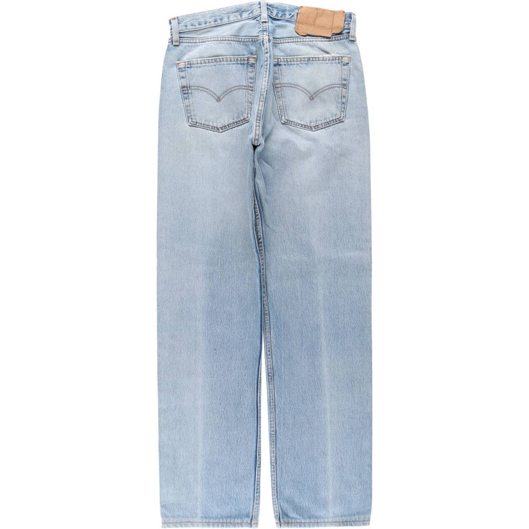 2000'S Levi's 501-0193 Straight Denim Pants, Made in USA, Men's Size W31 (approx.) cotton Blue type light blue Vintage Second Hand