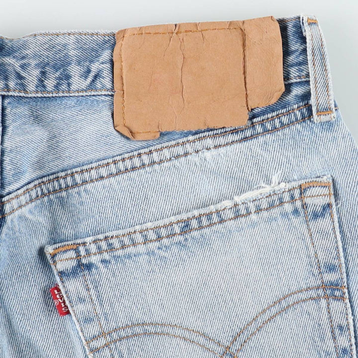 2000'S Levi's 501-0193 Straight Denim Pants, Made in USA, Men's Size W31 (approx.) cotton Blue type light blue Vintage Second Hand