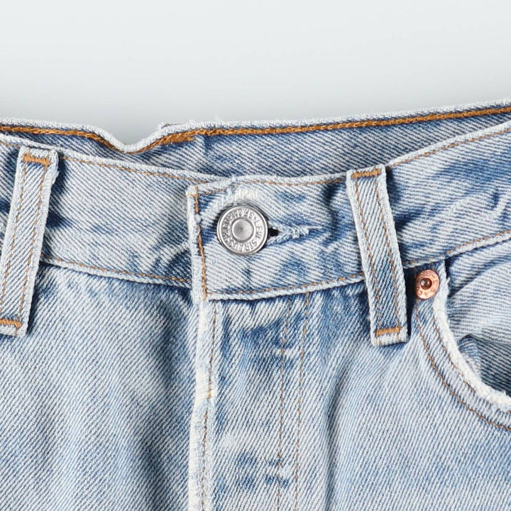 2000'S Levi's 501-0193 Straight Denim Pants, Made in USA, Men's Size W31 (approx.) cotton Blue type light blue Vintage Second Hand